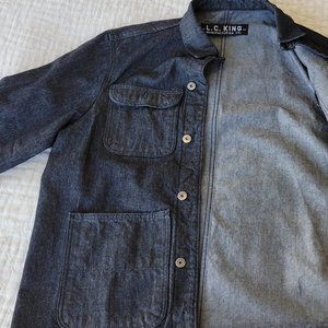 LC King Black Denim Chore Coat (M)